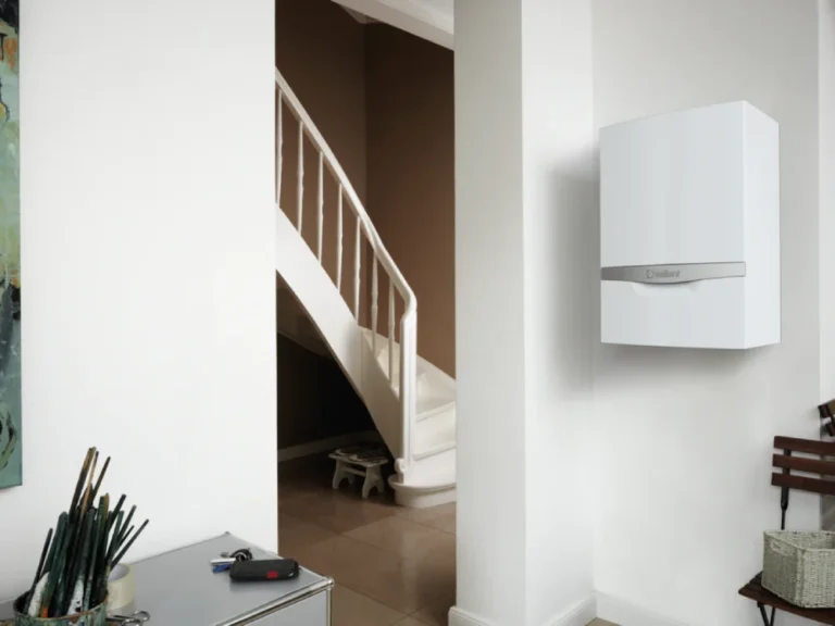 Modern boiler in a stylish home interior